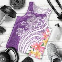 Aloha Kauai Island Personalized Men Tank Top Lilac Dreamy Turtle LT7 - Polynesian Pride