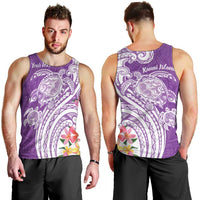 Aloha Kauai Island Personalized Men Tank Top Lilac Dreamy Turtle LT7 - Polynesian Pride