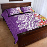 Aloha Kauai Island Personalized Quilt Bed Set Lilac Dreamy Turtle LT7 - Polynesian Pride