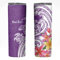 Aloha Kauai Island Personalized Skinny Tumbler Lilac Dreamy Turtle