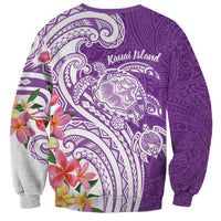 Aloha Kauai Island Personalized Sweatshirt Lilac Dreamy Turtle LT7 - Polynesian Pride
