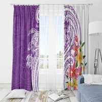 Aloha Kauai Island Personalized Window Curtain Lilac Dreamy Turtle LT7 - Polynesian Pride