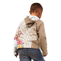 Aloha Ni’ihau Island Personalized Kid Hoodie Beige Dreamy Turtle