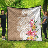 Aloha Ni’ihau Island Personalized Quilt Beige Dreamy Turtle