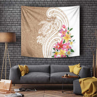 Aloha Ni’ihau Island Personalized Tapestry Beige Dreamy Turtle