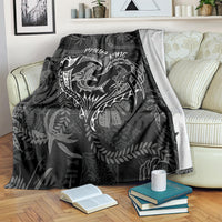 Hawaii Father's Day Vintage Lei Blanket Hauoli la Makuakane - Black LT7 Black - Polynesian Pride