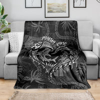 Hawaii Father's Day Vintage Lei Blanket Hauoli la Makuakane - Black LT7 - Polynesian Pride