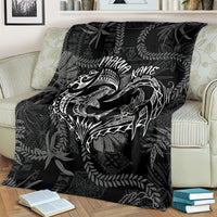 Hawaii Father's Day Vintage Lei Blanket Hauoli la Makuakane - Black LT7 - Polynesian Pride