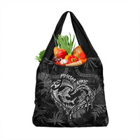 Hawaii Father's Day Vintage Lei Grocery Bag Hauoli la Makuakane - Black LT7 1-pack One Size Black - Polynesian Pride
