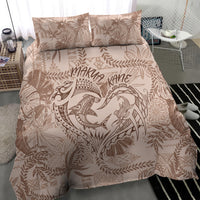 Hawaii Father's Day Vintage Lei Bedding Set Hauoli la Makuakane - Beige LT7 - Polynesian Pride