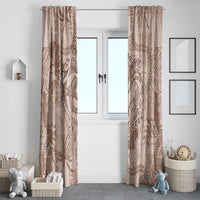 Hawaii Father's Day Vintage Lei Window Curtain Hauoli la Makuakane - Beige LT7 - Polynesian Pride