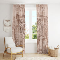 Hawaii Father's Day Vintage Lei Window Curtain Hauoli la Makuakane - Beige LT7 - Polynesian Pride