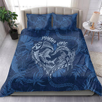 Hawaii Father's Day Vintage Lei Bedding Set Hauoli la Makuakane - Blue LT7 - Polynesian Pride