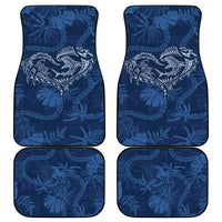 Hawaii Father's Day Vintage Lei Car Mats Hauoli la Makuakane - Blue