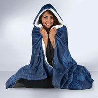 Hawaii Father's Day Vintage Lei Hooded Blanket Hauoli la Makuakane - Blue LT7 - Polynesian Pride