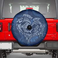 Hawaii Father's Day Vintage Lei Spare Tire Cover Hauoli la Makuakane - Blue LT7 - Polynesian Pride