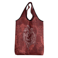 Hawaii Father's Day Vintage Lei Grocery Bag Hauoli la Makuakane - Red LT7 - Polynesian Pride