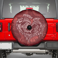 Hawaii Father's Day Vintage Lei Spare Tire Cover Hauoli la Makuakane - Red LT7 - Polynesian Pride