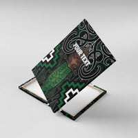 Maori Taiaha Pounamu Whakairo Personalized Canvas Wall Art Jade Poutama Motifs LT7 With Frame Jade - Polynesian Pride