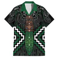 Maori Taiaha Pounamu Whakairo Personalized Family Matching Summer Maxi Dress and Hawaiian Shirt Jade Poutama Motifs