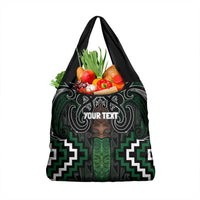 Maori Taiaha Pounamu Whakairo Personalized Grocery Bag Jade Poutama Motifs LT7 1-pack One Size Jade - Polynesian Pride