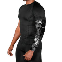 Black Kuki Airani Tapakau Arm Sleeves Tribal Anchor Mix Tiare LT7 - Polynesian Pride