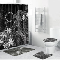 Black Kuki Airani Tapakau Bathroom Set Tribal Anchor Mix Tiare LT7 Bathroom Set (4 pcs) Black - Polynesian Pride