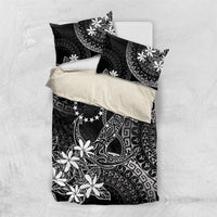 Black Kuki Airani Tapakau Bedding Set Tribal Anchor Mix Tiare LT7 US Twin 172cm x 218cm Black - Polynesian Pride