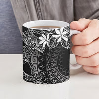 Black Kuki Airani Tapakau Ceramic Mug Tribal Anchor Mix Tiare LT7 - Polynesian Pride