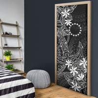 Black Kuki Airani Tapakau Door Cover Tribal Anchor Mix Tiare LT7 - Polynesian Pride