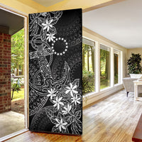 Black Kuki Airani Tapakau Door Cover Tribal Anchor Mix Tiare LT7 - Polynesian Pride