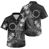 Black Kuki Airani Tapakau Family Matching Long Sleeve Bodycon Dress and Hawaiian Shirt Tribal Anchor Mix Tiare LT7 Son's Shirt Black - Polynesian Pride