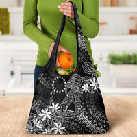 Black Kuki Airani Tapakau Grocery Bag Tribal Anchor Mix Tiare LT7 - Polynesian Pride