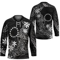 Black Kuki Airani Tapakau Hockey Jersey Tribal Anchor Mix Tiare LT7 - Polynesian Pride