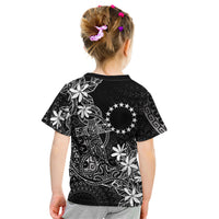 Black Kuki Airani Tapakau Kid T Shirt Tribal Anchor Mix Tiare LT7 - Polynesian Pride