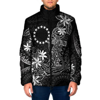 Black Kuki Airani Tapakau Padded Jacket Tribal Anchor Mix Tiare LT7 Men Black - Polynesian Pride