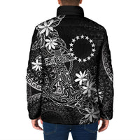 Black Kuki Airani Tapakau Padded Jacket Tribal Anchor Mix Tiare LT7 - Polynesian Pride