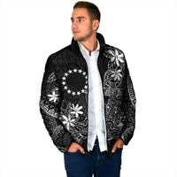 Black Kuki Airani Tapakau Padded Jacket Tribal Anchor Mix Tiare LT7 - Polynesian Pride