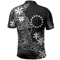 Black Kuki Airani Tapakau Polo Shirt Tribal Anchor Mix Tiare LT7 - Polynesian Pride