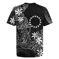 Black Kuki Airani Tapakau Rugby Jersey Tribal Anchor Mix Tiare