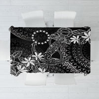 Black Kuki Airani Tapakau Tablecloth Tribal Anchor Mix Tiare LT7 Black - Polynesian Pride
