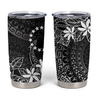 Black Kuki Airani Tapakau Tumbler Cup Tribal Anchor Mix Tiare LT7 Black - Polynesian Pride