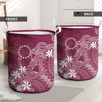 Maroon Kuki Airani Tapakau Laundry Basket Tribal Anchor Mix Tiare LT7 - Polynesian Pride