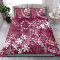 Maroon Kuki Airani Tapakau Bedding Set Tribal Anchor Mix Tiare LT7 - Polynesian Pride