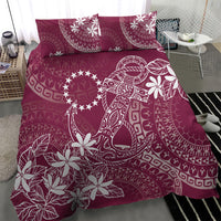 Maroon Kuki Airani Tapakau Bedding Set Tribal Anchor Mix Tiare LT7 - Polynesian Pride