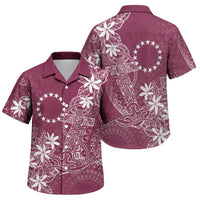Maroon Kuki Airani Tapakau Family Matching Tank Maxi Dress and Hawaiian Shirt Tribal Anchor Mix Tiare LT7 Son's Shirt Maroon - Polynesian Pride