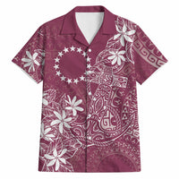 Maroon Kuki Airani Tapakau Hawaiian Shirt Tribal Anchor Mix Tiare LT7 Maroon - Polynesian Pride