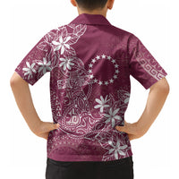 Maroon Kuki Airani Tapakau Hawaiian Shirt Tribal Anchor Mix Tiare LT7 - Polynesian Pride