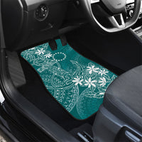 Teal Kuki Airani Tapakau Car Mats Tribal Anchor Mix Tiare LT7 - Polynesian Pride