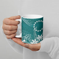 Teal Kuki Airani Tapakau Ceramic Mug Tribal Anchor Mix Tiare LT7 - Polynesian Pride